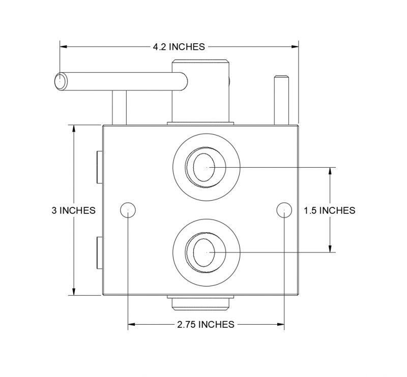 HM1-08 CAD Diagram with dimensions