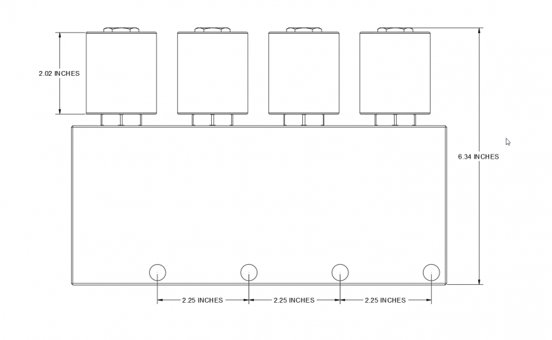 Dimension CAD Diagram of HM4-08