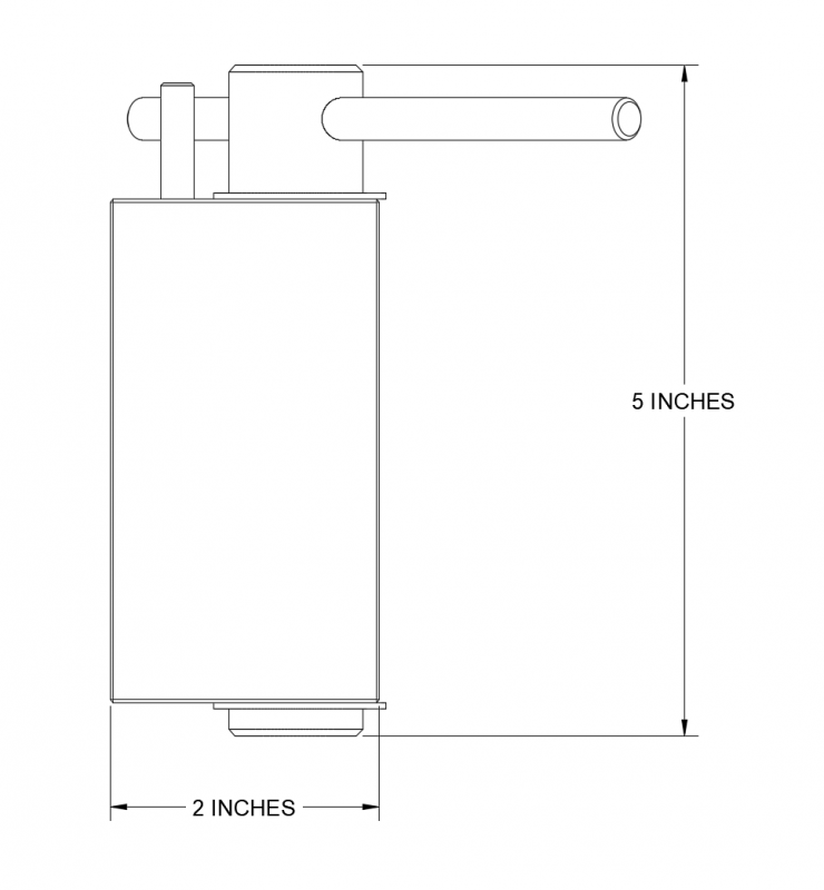 Side View of HM2M-08 CAD Diagram