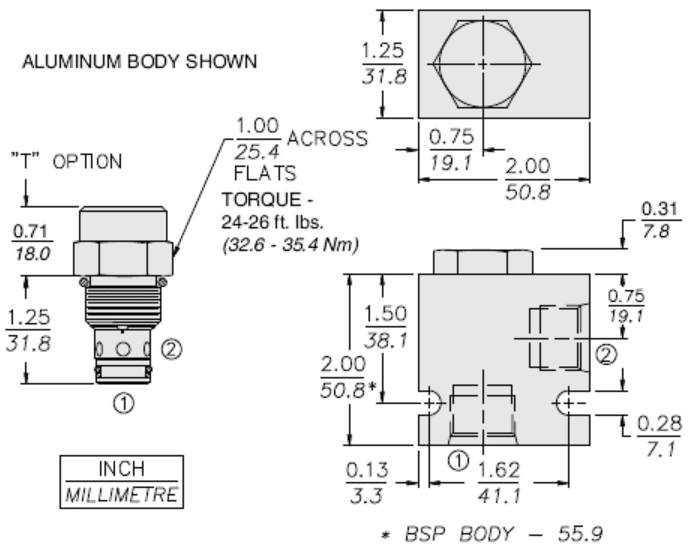 Hydraulic diagram of CV10-20-0-N-5