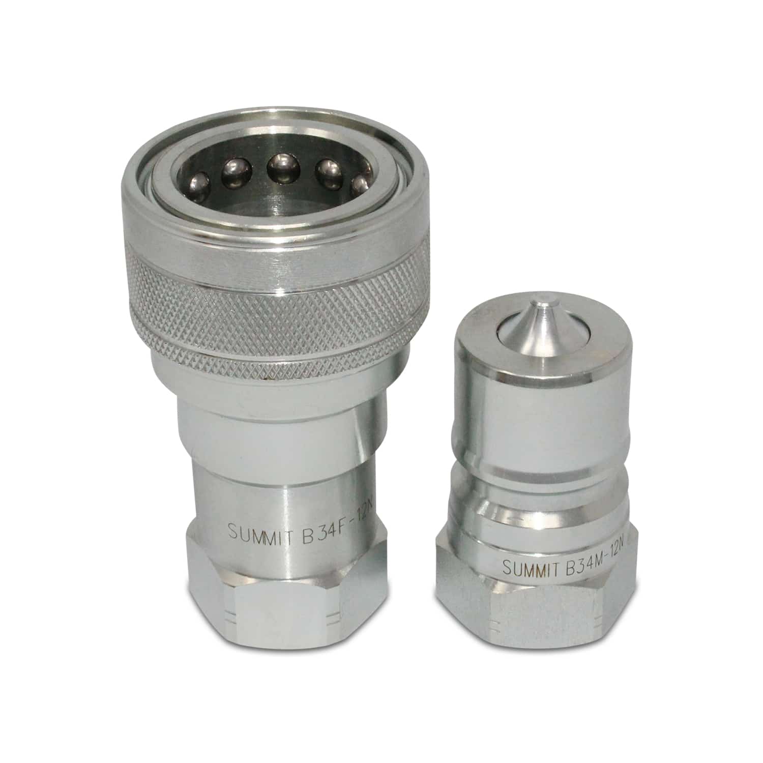 ISO 7241-B Quick Disconnect Hydraulic Coupler Set