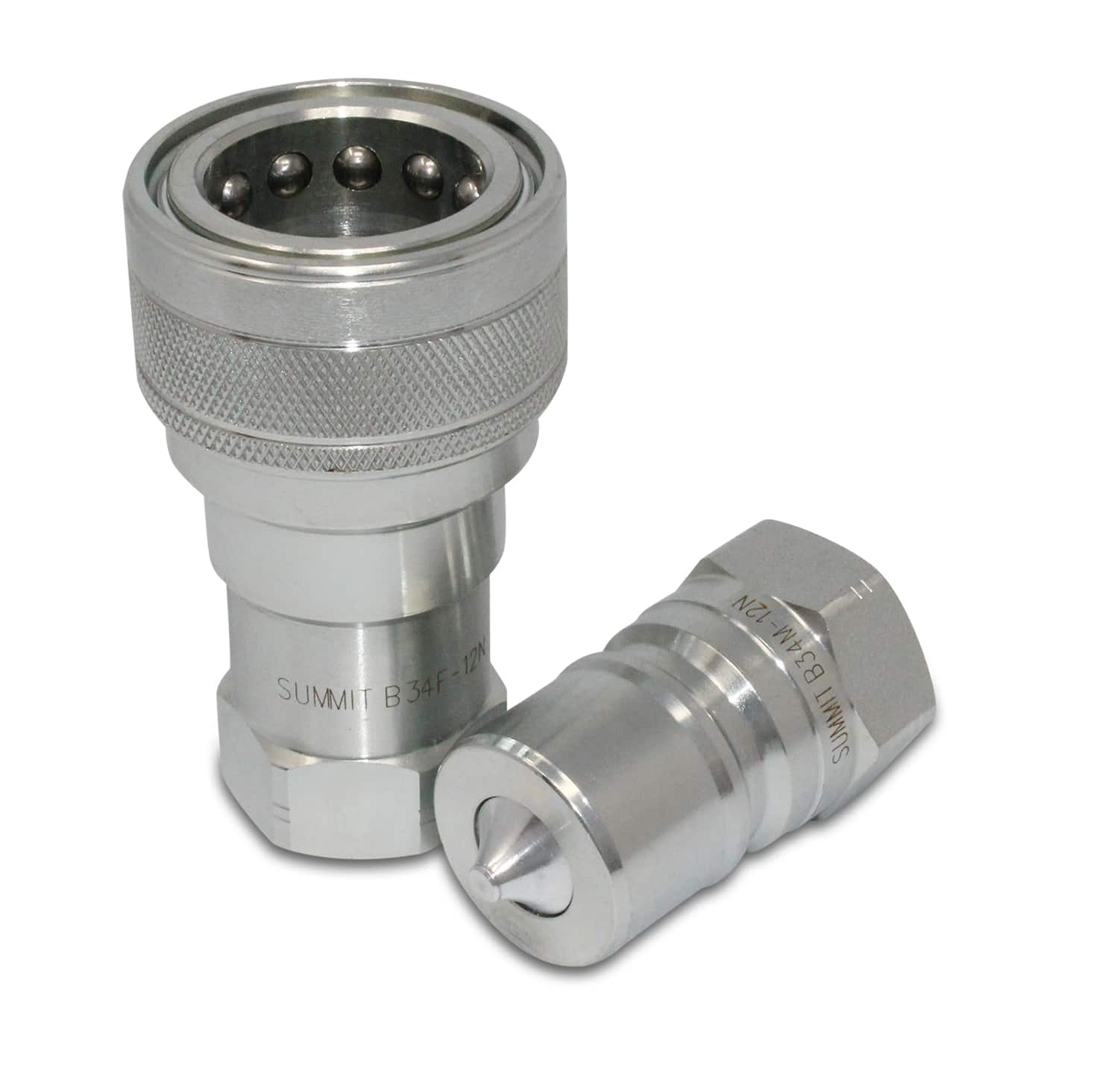 ISO 7241-B Quick Disconnect Hydraulic Coupler Set