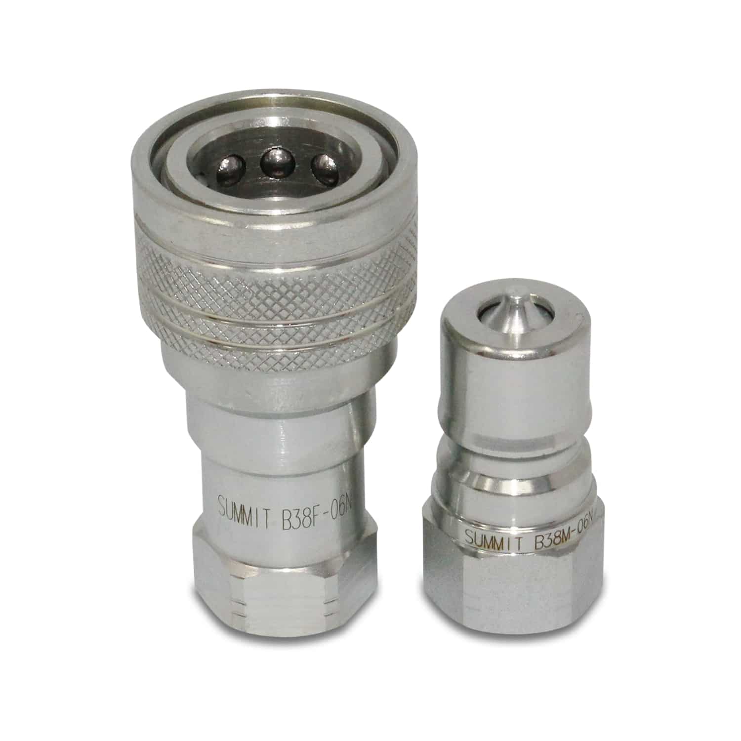 ISO 7241-B Quick Disconnect Hydraulic Coupler Set