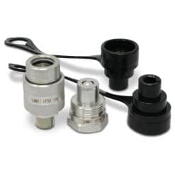 3/8" 10,000 PSI High Pressure Hydraulic Quick Coupler Set with Cap and Plug