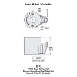 24v DC Solenoid Coil for Summit Hydraulic Multiplier