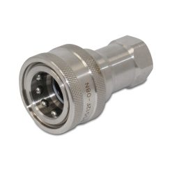 1/2″ NPT ISO 7241-B Stainless Steel Quick Disconnect Hydraulic Female Coupler