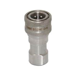 1/4″ NPT ISO 7241-B Stainless Steel Quick Disconnect Hydraulic Female Coupler