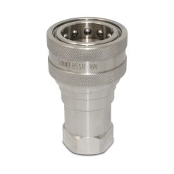 1″ NPT ISO 7241-B Stainless Steel Quick Disconnect Hydraulic Female Coupler