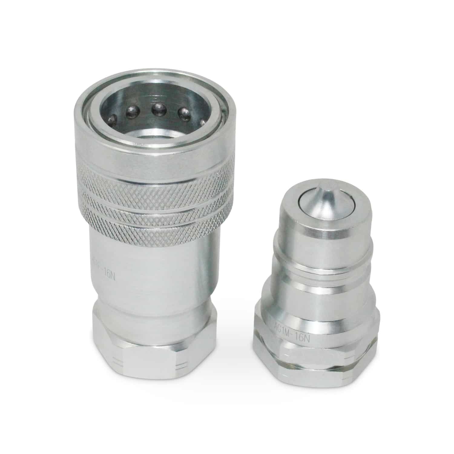1” Ag Hydraulic Quick Connect Coupler Set, 1” NPT Thread