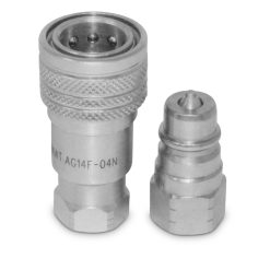 1/4” Ag Hydraulic Quick Connect Coupler Set, 1/4” NPT Thread