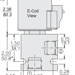 2 way manifold with e coil