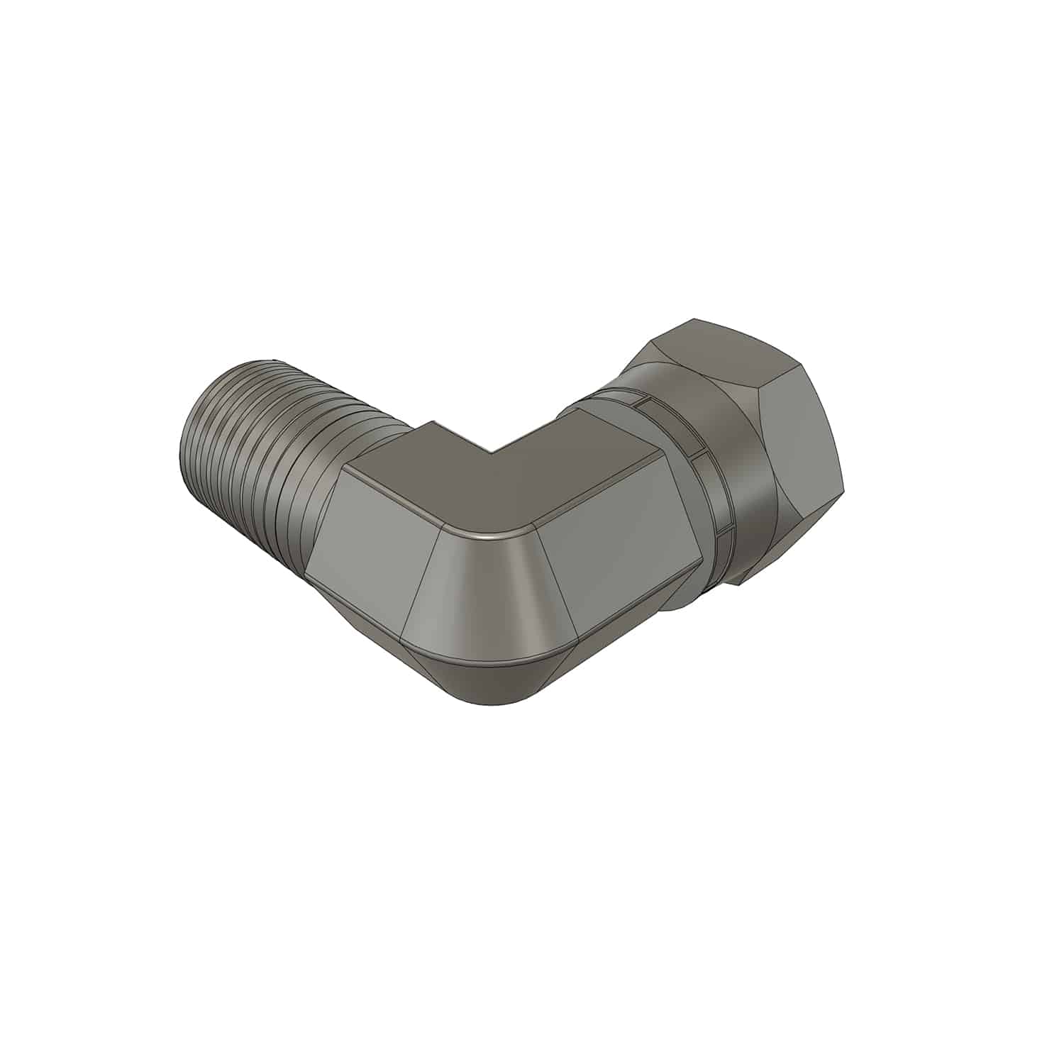 CAD image of 1501-04-04-FG 90 degree fitting