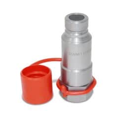Flat Face Connect Under Pressure Hydraulic Quick Connect Male Coupler, 3/4″ NPT Thread Flat Face Connect Under Pressure Quick Connect, 5/8″ SAE Thread