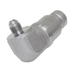 90 Degree Flat Face Hydraulic Quick Connect Coupler Set, 3/8″ JIC Male Thread