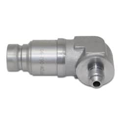 90 Degree Flat Face Hydraulic Quick Connect Coupler Set, 3/8″ JIC Male Thread