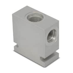 Hydraforce 7024380 Manifold Valve Body Housing, 3-Way, #8 SAE Ports, Size 10