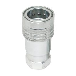 1/4” Ag Hydraulic Quick Connect Female Coupler, 1/4” NPT Thread