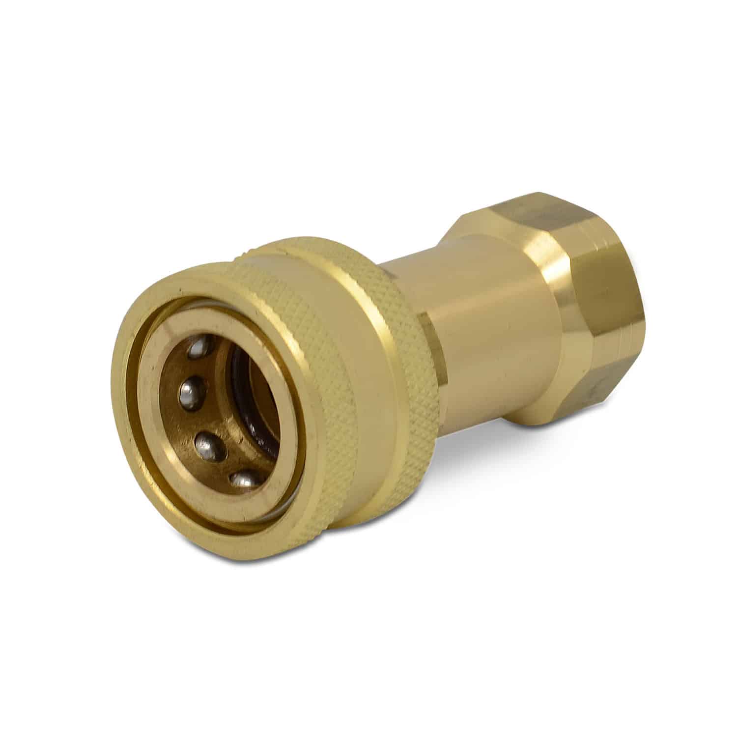 1/2″ NPT ISO 7241-B Brass Quick Disconnect Hydraulic Female Coupler