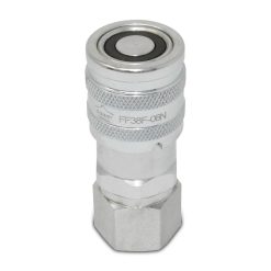 3/8″ Flat Face Hydraulic Quick Connect Female Coupler, 3/8″ NPT Thread