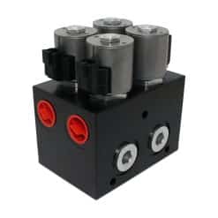 High Flow Hydraulic Multiplier Diverter Selector Valve w/ Controller, 40 GPM