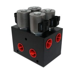 High Flow Hydraulic Multiplier Diverter Selector Valve w/ Controller, 40 GPM