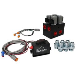 High Flow Hydraulic Multiplier Diverter Selector Valve w/ Controller, 40 GPM