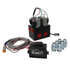 High Flow Hydraulic Multiplier Diverter Selector Valve w/ Controller, 40 GPM