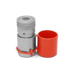 12 Flat Face Female Coupler with Cap