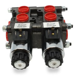 Top view of installed 2 Valve DV50-08S Stacking Kit