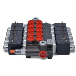 Hydraulic Monoblock Solenoid Directional Control Valve, 5 Spool, 13 GPM, 12V DC