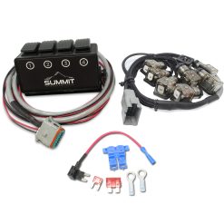 Two button control valve switchbox with harness