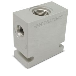 Hydraforce 7024360 Manifold Valve Body Housing, 3-Way, #6 SAE Ports, Size 10