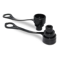 3/8" Hydraulic Male Dust Cap and Female Plug Cover, Set, Black, Enerpac C-604