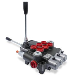 Hydraulic Monoblock Directional Control Valve, 3 Spool, Joystick Handle, 11 GPM