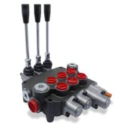 Monoblock Hydraulic Directional Control Valve, 3 Spool, w/ Single Float, 21 GPM
