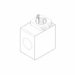 Front view of Z8012V CAD Diagram