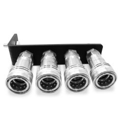 Bracket and couplers for John Deere 2 Series Rear Hose Kit