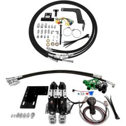 Kit components of Summit Hydraulics John Deere FR2-JD2B Rear Remote Kit