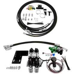 Kit components of Summit Hydraulics John Deere FR2-JD3A Rear Remote Kit