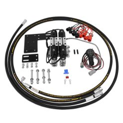 Kit components of Kubota 4 spool front third function and rear remote kit EVK2-K5