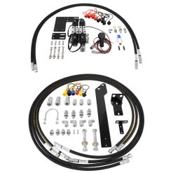 Kit components of Kubota 4 spool front third function and rear remote and front third function kit FR2-K6