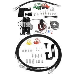 Kit components of Kioti 2 spool front third function and rear remote and front third function kit