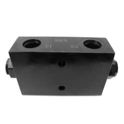 Double Pilot Operated Hydraulic Check Valve, Steel, #8 SAE Ports, 20 GPM