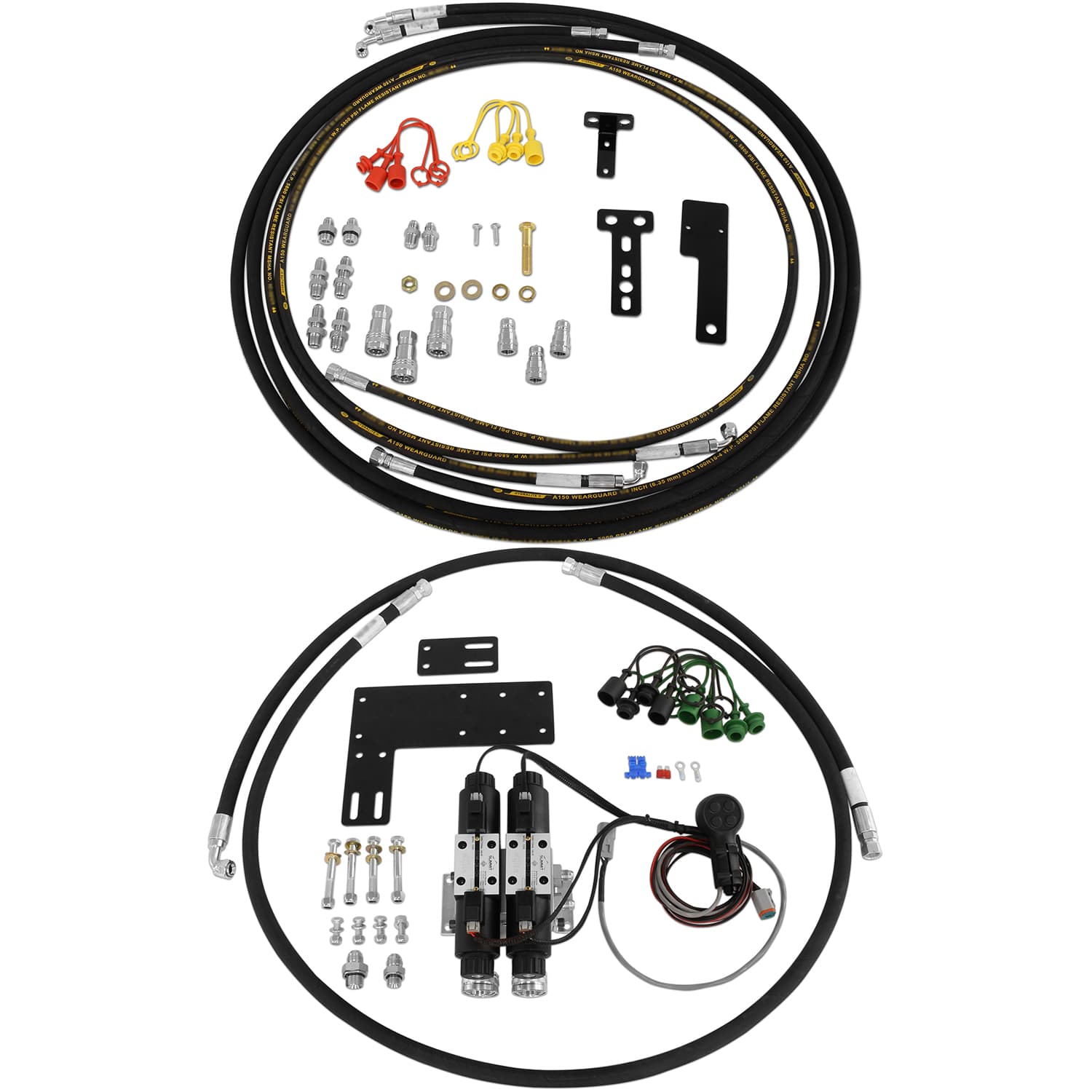 Kit components of LS FR2-LS4 Rear Remote Kit