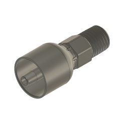 CAD drawing of 04-04MP crimp fitting